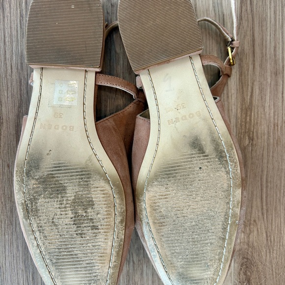 Boden Iris Snaffle Slingback Flats Ginger Snap Suede Size 8/8.5 (EU 39) - Picture 12 of 16